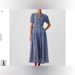 Gap x Doen Gingham Maxi Dress NWT
